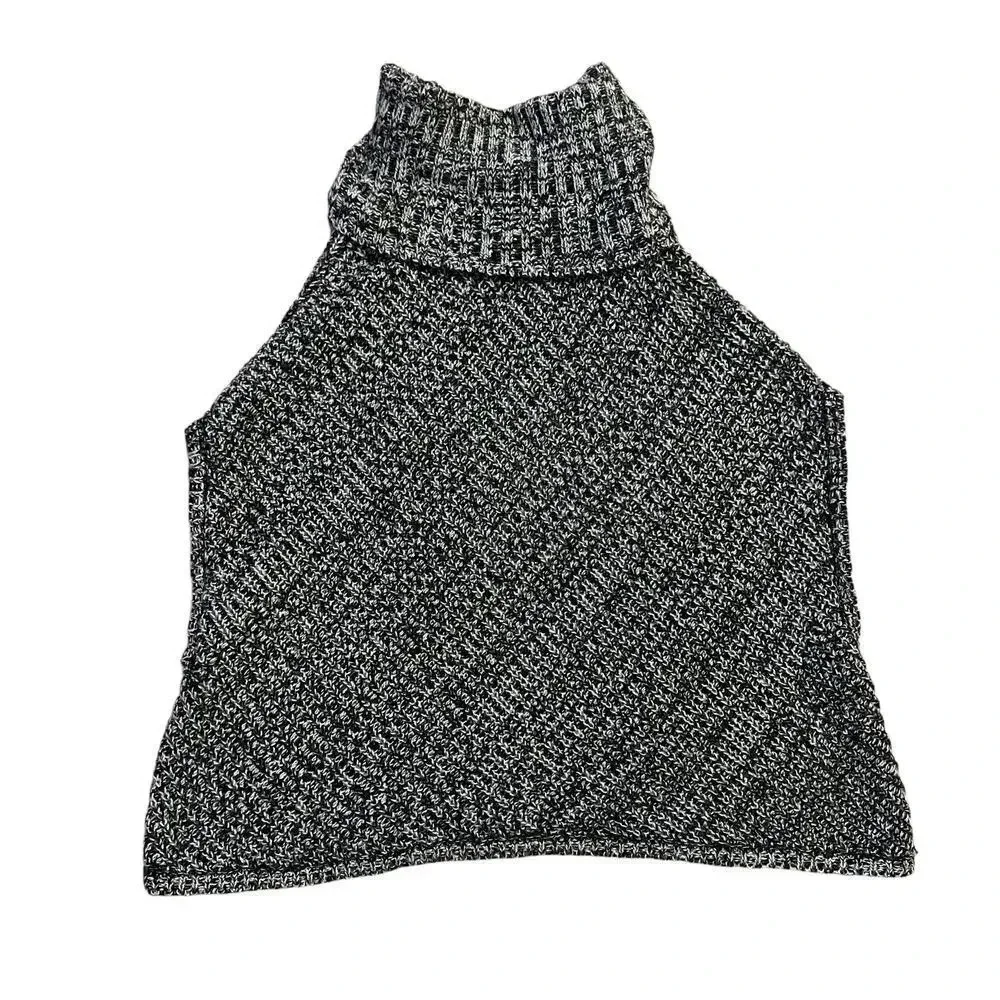 Banana‎ Republic Factory Women's Small Gray Wool Blend Cowl Neck Poncho Sweater